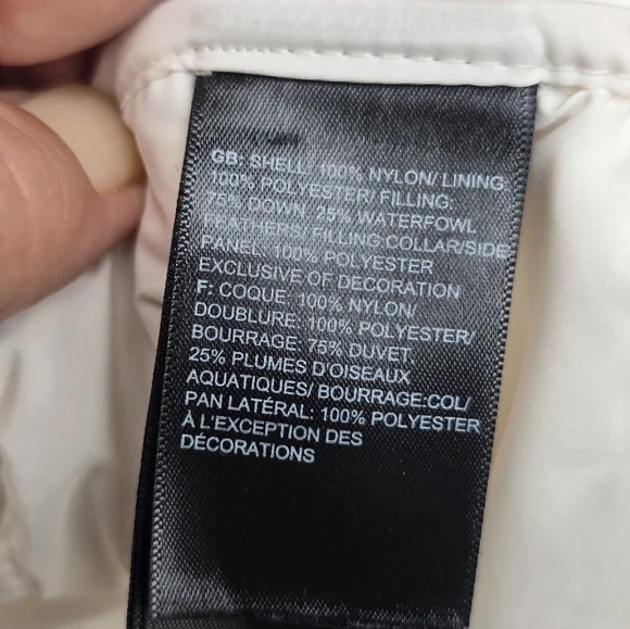 The North Face Women's Aconcagua 550 Down Insulated Jacket Large Winter White - Picture 10 of 11